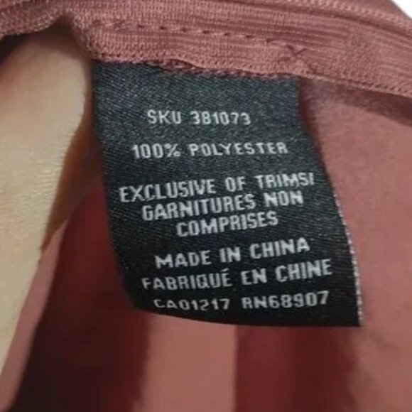 Le Château Women’s Blouse Rust Brown Wrap Front Long Sleeve Top Size M - Picture 7 of 8